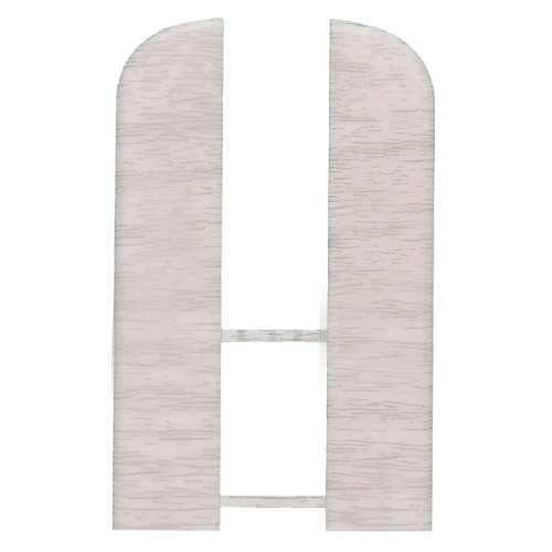 Заглушка торцевая для вспененного плинтуса Классик 80мм/Дуб патина 084