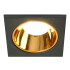 Свет. точ. Feron DL3112 MR16 квадрат черный/золото(51409)
