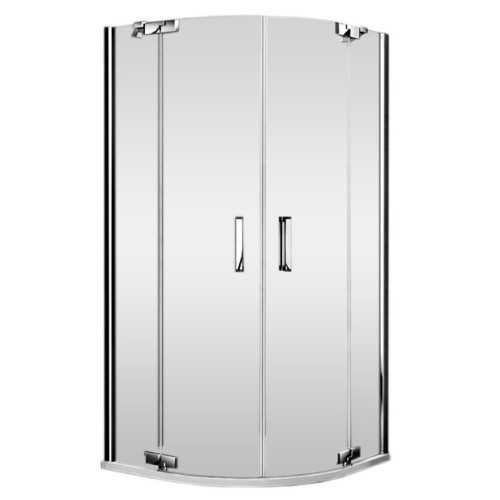 Душевое ограждение 90х90х190см полукруглое (без поддона), прозрачное стекло 8мм, G101.1.9090.2 (*150) (2кор.)