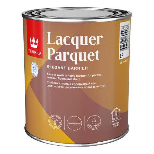 Лак Тиккурила ЕВРО КИРИ / LACQUER PARQUET паркетный глянцевый 0,9 л