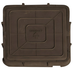 Люк ПП квадратный (тип-Л) 3т 66х66см коричневый