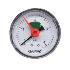 Манометр аксиальный GAPPO ф 1/4
