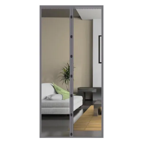 Штора антимоскитная для двери на магнитах SweetSun 100х210 (1/100) серый