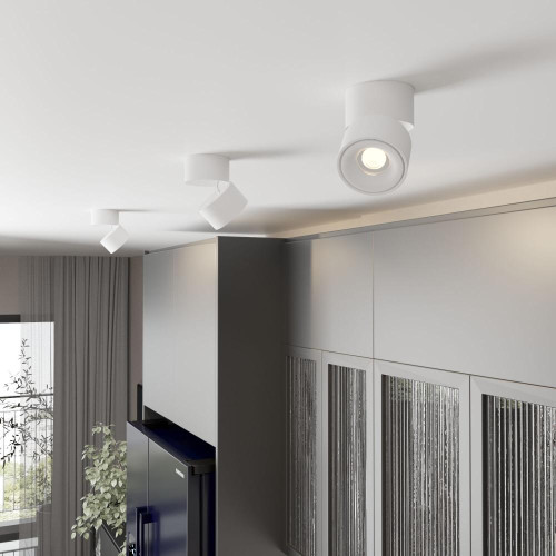 Светильник накладной ES DLR031 15W 3000K белый/матовый