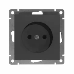 Розетка 2P Universal Афина 16А графит А0022-Gr