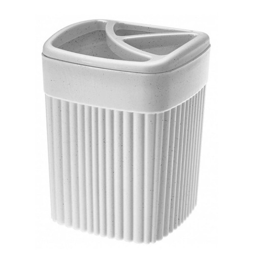 Держатель для зубных щеток (стакан) Velvet, светло-серый, 433239538 ECONOVA (798574)