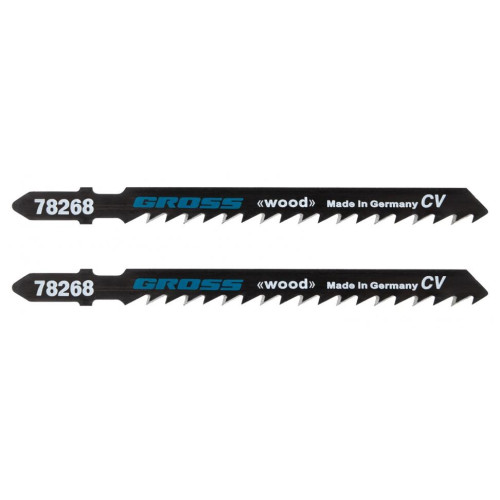 Пилки для лобзика GROSS по дереву T144D 2шт (78268)