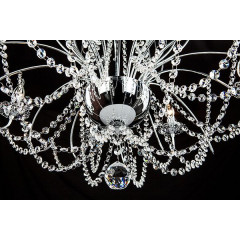 Светильник EUROSVET 10002/8 хром/прозрачный хрусталь Strotskis