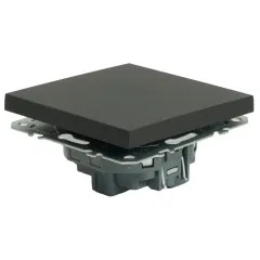 Выключатель 1-кл ЭМИЛИ черный RSW10-5103-05