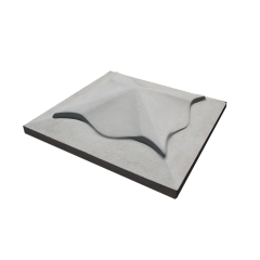 Оголовник столба Садко  Медуза серый 450х450