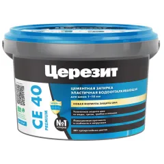 Затирка Церезит СЕ40 2кг эл водоот. Белая