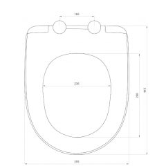 Сиденье для унитаза с микролифтом AVN SD 01m, дюропласт