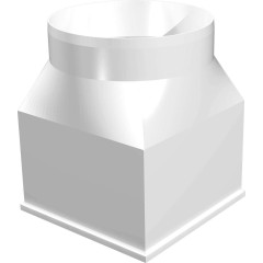 Соединитель центральный плоского воздуховода с круглым 1212СП12,5КП