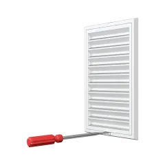 Решетка вентиляционная разъемная пластиковая сетка 1520RZN