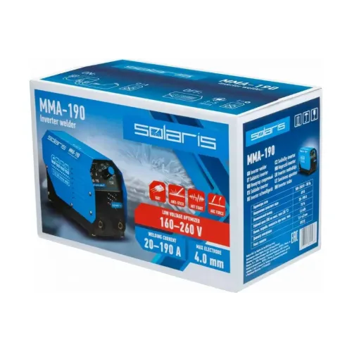 Аппарат сварочный SOLARIS  MMA-190 (*10)