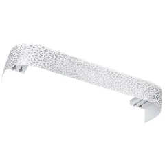 Карниз Ле-Гранд Капелла 3,0м (2ряд) белый-серебро с поворотами (5)