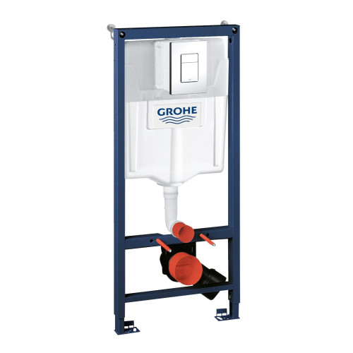 Инсталляция для унитаза GROHE Rapid Sl 3в1 38772001WHITE (квадратная клавиша, белая)