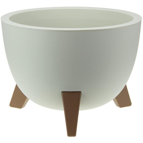 Кашпо IDEA Флориан белый ротанг 35х25.5см 12л (М 3187)