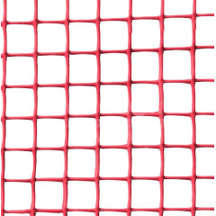 Сетка пластиковая 15*15 (1*20м) цвет красный, квадрат ПРОДАЁТСЯ КРАТНО 5М!!