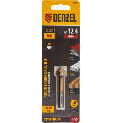 Зенкер конусный Denzel по металлу под М6 (72307)