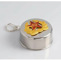 Стакан складной с карабином 