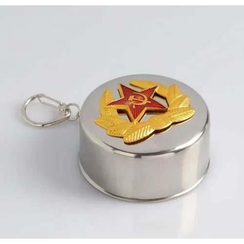 Стакан складной с карабином 