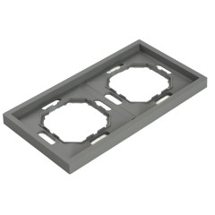 Рамка 2-пост ЭМИЛИ платиново-серый PFR00-5002-10