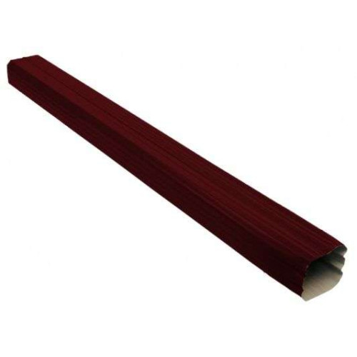 Водосток металлический (RAL 3005) Труба прямоугольная 1м