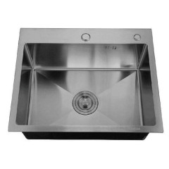 Мойка нерж. врезная РМС, MR-5050, 500х500 мм, цвет нерж.сталь, дозатор, корзина, сифон