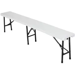Скамья садовая Green Days 180*25*43см белая YTHD211 (510750)