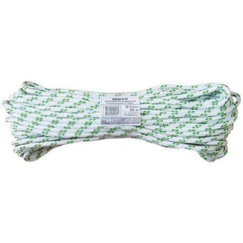 Канат капроновый FIT 16-прядный с сердечником 4мм х20 м р/н= 380 кгс(68424)