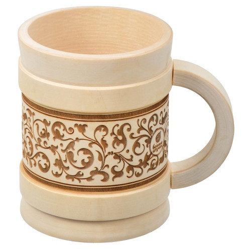 Кружка точеная 0,5л Бочонок 