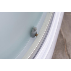 Душевая кабина EVA GOLD 80х120см выс. поддон, белое заднее стекло, правая F122WS-R (3кор.)