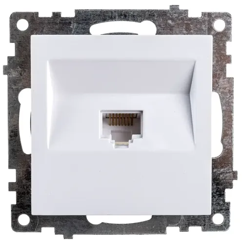 Розетка PC Катрин белый GLS00-7107-01