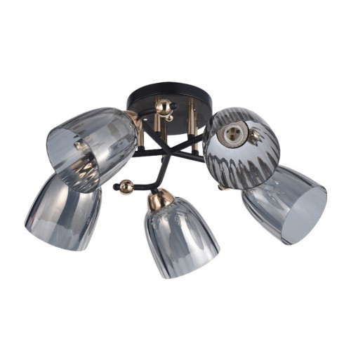 Светильник ЭкономСвет 12229/5BK+FGD GR