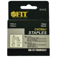 Скобы для степлера FIT тип 53, 12 мм 1000 шт (31412)