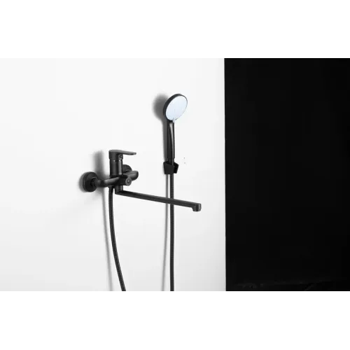 Смеситель для ванны FRUD R22157-6, чёрный