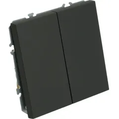 Переключатель 2-кл ЭМИЛИ черный RSW10-5107-05