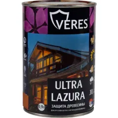 Декоративная пропитка для дерева Veres Ultra Lazura №19 Дуб 0,9 л