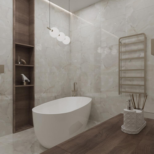 Плитка керамогранит 600*600 ARCADIA Onice Pearl (за м2) 1,44м2 в уп.