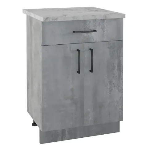 Стол рабочий EVA GOLD с 1 ящиком 60 светлый цемент