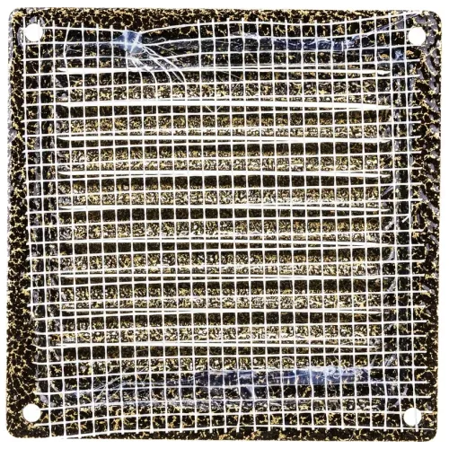 Решетка металлическая с сеткой 150*150ВР бронза