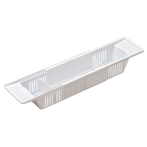 Полка на ванну TOYS, 57-89 см, цвет снежно-белый (1144721)