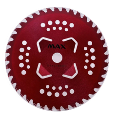 Диск для триммера MAX B0229D 255х25,4х40Т с победитовыми напайками, красный