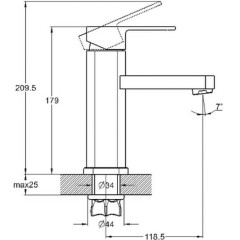 Смеситель для умывальника G-LAUF NEB1-A123