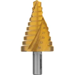 Сверло по мет. ступенчатое MATRIX HSS 9-36 мм (72358)