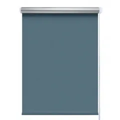 Рулонные жалюзи Блэкаут сильвер 47*175 цвет синий