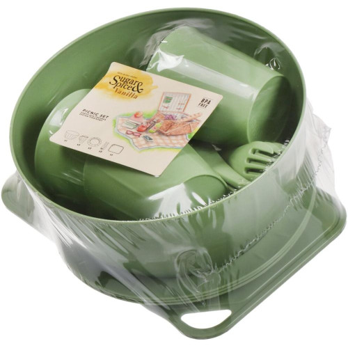 Набор для пикника 3 перс, фисташковый,Sugar&Spice Vanilla, SE181612050