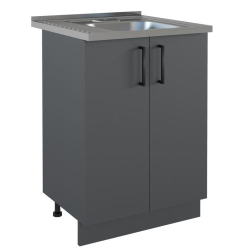 Стол под мойку EVA GOLD 60 графит