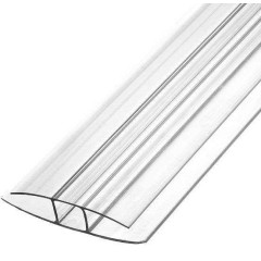 Поликарбонат сот. H-профиль 10мм, 6м прозрачный